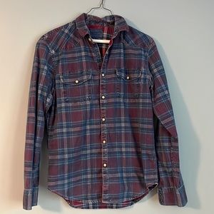 Lucky Brand long sleeve plaid shirt
